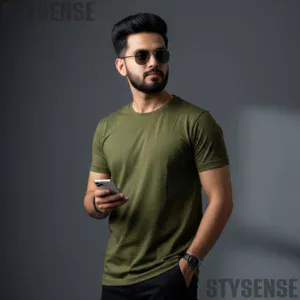 Export Quality 100% Cotton Fabric Crew Neck T-shirt