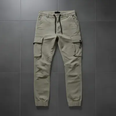 Stylish Kaizer Cotton Fabric Cargo Joggers Pant