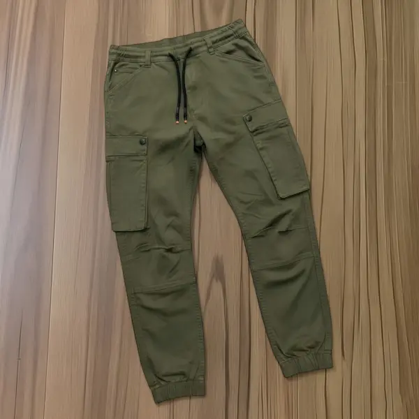 Cargo Joggers Pant (Kaizer Cotton) Fabric For Men