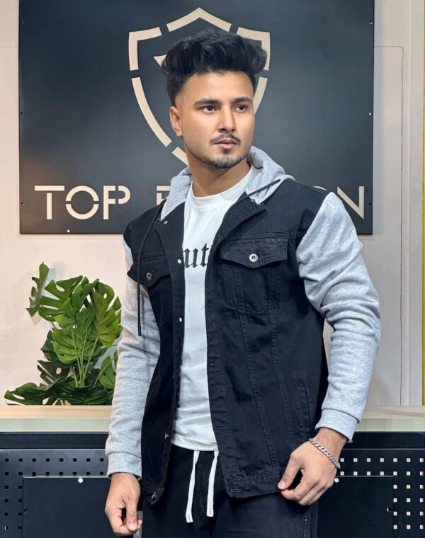 Most Popular Stylish Denim Hoodie For Men