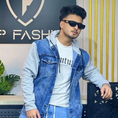 Most Popular Stylish Denim Hoodie For Men Light