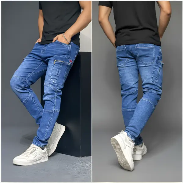 Stylish & Premium 6 Pocket Denim Cargo Pant