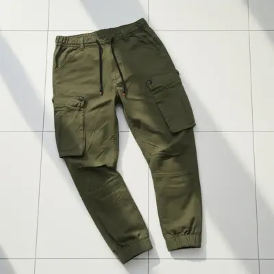 Cargo Joggers Pant (Kaizer Cotton) Fabric For Men
