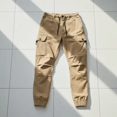 Stylish Kaizer Cotton Fabric Cargo Joggers Pant