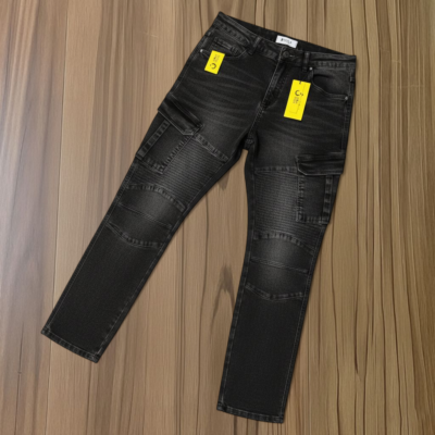 Stylish & Premium 6 Pocket Denim Cargo Pant