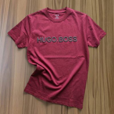 Emboss Printed Pure Cotton T-shirt