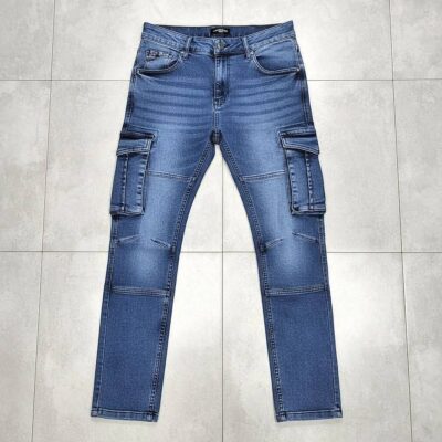 Stylish & Premium 6 Pocket Denim Cargo Pant